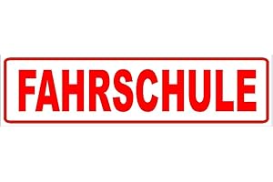‎HDMIRRORR Magnetschild - Fahrschule - 30x8cm für KFZ und sonstige Metalloberflächen - 30 x 8cm Magnetfolie