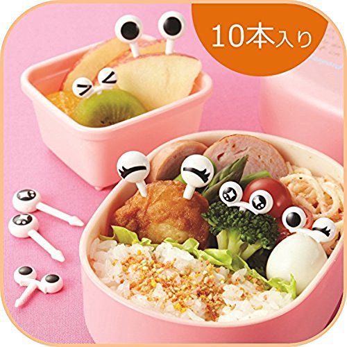 CutezCute Bento Eyes Design Food Pick (Set of 10), Black/White by CuteZCute - 8