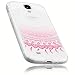 Produktbild mumbi Schutzhülle Samsung Galaxy S4 Hülle im Mandala Design transparent rosa