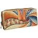 Produktbild Geschenkset - exklusiver Greenland Nature Schlüsselanhänger + Art & Craft Damen Business Geldbörse Geldbeutel Portemonnaie Leder 20cm handbemalt