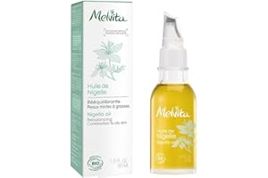 Melvita - Aceite de nigella Bio - Purifica - Atenúa las imperfecciones - 100% Natural - Certificado Bio - Vegano - Elaborado en Francia - Frasco 50 ml