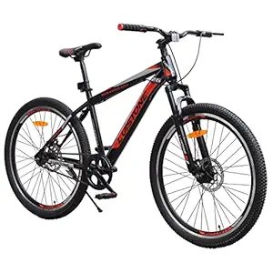 LUISTONE Cycle 26 Inches with Dual Disc Brake, Front Steel Suspension, Single Speed Unisex Cycle (12+ Years) I Frame Size: 18