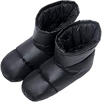 HOTIAN Damen Winter Warme Gänse Daunenhose Warme Gefütterte Jogginghose Winddicht Winterhose Ultraleichte Schneehose Navy S