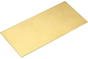 QUARKZMAN Messingplatten 100x50x1mm, Messingblech Streifen Messingfolie Blech, Messing Blechplatten Gold Messingstreifen für Industrie Elektrische Reparaturen Kunsthandwerk