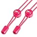 Produktbild MASTER LACES – Elastische Schnürsenkel mit Schnellverschluss 120cm– optimal für Sport, Kinder, Sneaker und Wandern – einfaches System für Komfort - Schnellschnürsystem Lock (Hot Pink)