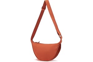 DXIOKO Halbmond Crossbody Bag Damen Schultertasche, Casual Hobo Bag, Einfarbige Tragbare Umhängetasche Damen mit Verstellbarer Breiter Gurt