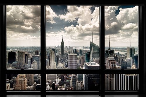 Grupo Erik Editores Poster New York Window