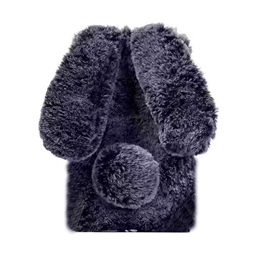 Artfeel Plüsch Kaninchen Hülle für Samsung Galaxy S7, Niedlich Pelzig Hase Ohren Haarballen Winter Weich Warm Flauschige Handyhülle Faux Pelz Glitzer Diamant Stoßfest Schutzhülle-Schwarz Artfeel Plüsch Kaninchen Hülle für Samsung Galaxy S7, Niedlich Pelzig Hase Ohren Haarballen Winter Weich Warm Flauschige Handyhülle Faux Pelz Glitzer Diamant Stoßfest Schutzhülle-Schwarz