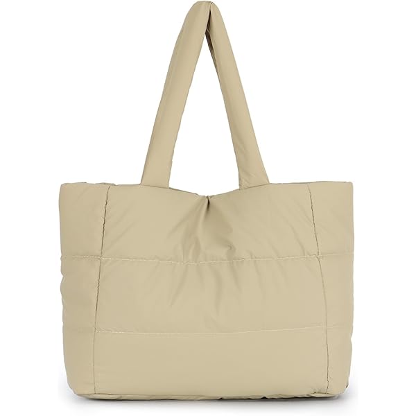 Borsa Tote Imbottita Donna - Grande Borsa Trapuntata Leggera Per Shopping, Lavoro E Viaggio - Foto 2