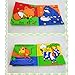 SODIAL(R) Soft fabric Baby Children Intelligence development Squeaky Picture Cloth Book - Animal Kingdom
