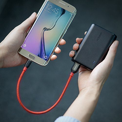 Anker PowerLine+ 30 cm Micro USB Kabel, Das hochwertige, schnellere & bestÃ¤ndigere Ladekabel fÃ¼r Samsung, Nexus, LG, Motorola, Android Smartphones und weitere (Rot)