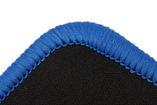 YINGNEW Alfombrilla para Raton Azul Grande con - XXL Size 800x300mm - Super Gruesa 3mm - no de Goma Antideslizante  Negro y Azul 