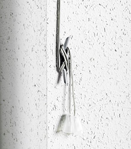 DESWIN Jalousien – Klemm-Jalousie – 90 x 150 cm SILBERGRAU – Aluminium – (mit Klemmhaltern, Magnete, Halter zum Schrauben) - 8