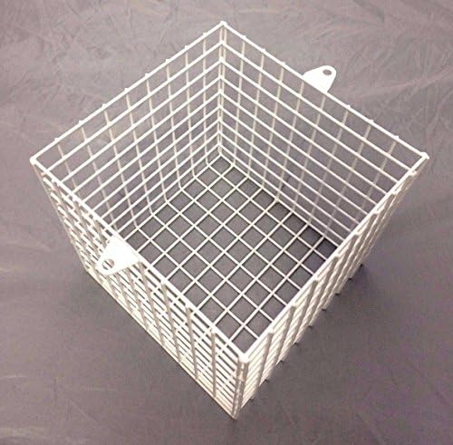 Techvision Security CAGE-9INCH-W Square Protect Steel Mesh Cage for Cctv Camera/Pir/Flood Lights, White