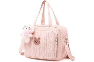 GSenhui Nappy Changing Bag for Prams With Insulated Pocket - Cute Mommy Diaper Tote for Weekend Travel and Baby Doll Changing