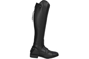‎RL24 RL24 - Winter Reitstiefel für Damen Calgary – warme Damenstiefel zum Reiten – Stiefel aus Kunstleder mit Teddyfell & Reißverschluss – Winterstiefel in schwarz – Größe 36-42