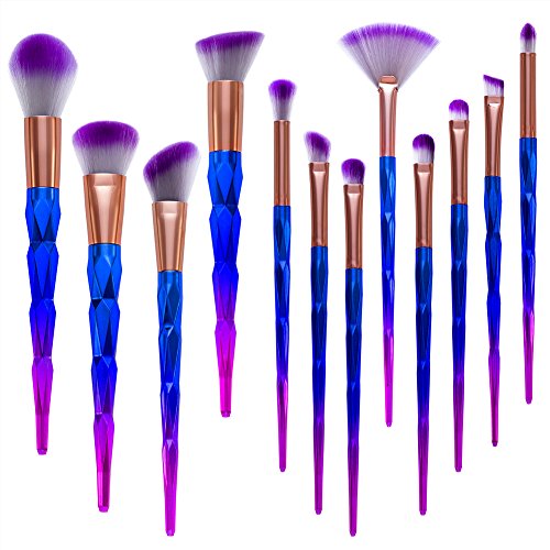 Make Up Pinsel ,VALUE MAKERS® 12 Stück Premium Pinselset Make-up Face Powder Foundation Creme Eyeliner Rouge Bürste Augen Kosmetik Mit Make-Up Taschen (Ein kleines Geschenk wird jeder Bestellung beigelegt) - 6