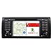 Produktbild A-SURE 7" Android 7.1.2 Autoradio DVD GPS Auto Navigation Mirrorlink Wifi WLAN Bluetooth 4G OBD DAB DVB-T2 USB SD 2 Din Navi Lenkradsteuerung für BMW 5 Series 5er E39 X5 E53 520i 523i 530d 7 Series M5 SEE39J 2-Jahre-Garantie