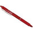 Pilot Frixion Clicker Retractable Erasable Rollerball 0.7 mm Tip - Red, Single Pen