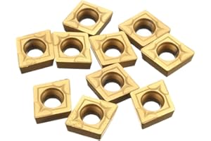 perfk 10x CNC Hartmetall-Einsatzschneider Wendeschneid Drehmaschine Fräseinsätze Drehen, CCMT060204