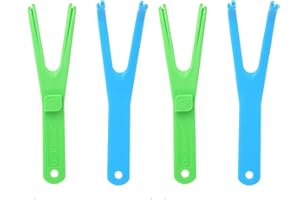 AIPWEYT STORE Porte Flosser Dentaire, Support Flosser Dentaire, Porte-Fil Dentaire Réutilisable,Floss Pick, 4PCS Porte Fil Dentaire Produits Support De Remplacement Pour Flosser Dentaire Bucco-Dentaires Nettoyage