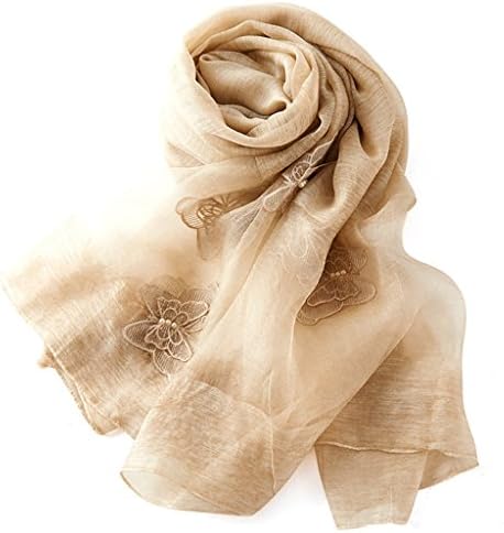 Beach towel Women 's Scarves Silk Silk Scarves Shawls Embroidered Butterfly Fashion Sunscreen Scarves ( Color : #7 )