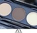 VALUE MAKERS 3 Colour Eyebrow Kit - Makeup Powder Eyebrows + 4 Eyebrow Stencils + Eyebrow Brush - Make Up Eyebrow Powder Palette with Eyebrow Stencils - Eyebrow Brush - Eyebrow Shaper - Makeup Eyebrow Wax Kit Cosmetics Tools - Eyebrow Stencil Template