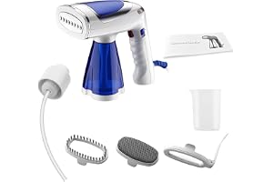 POFET Hand Steamer Resekläder Steamer Hand Strykjärn 1600W 3-hastighets justerbar hopfällbar med 250 ml separat tank och reng
