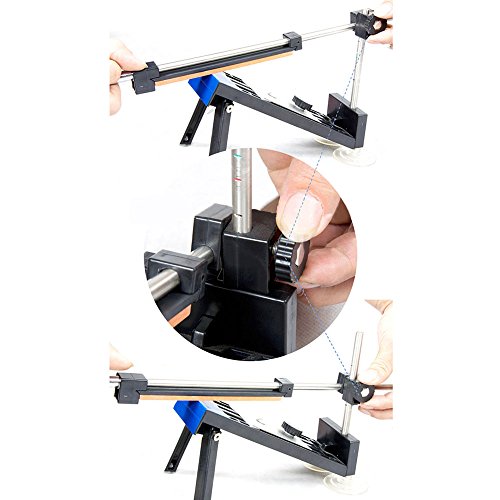 Hifina Messerschärfer / Messerschärfer Kits / Messerschärfer Küche / Knife Messerschleifer festen Winkel mit 4 Steinen Und 1 Stift - 5