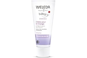 WELEDA - Crème pour le Change à la Mauve Blanche Weleda Baby Derma - Peaux Très Sensibles à Atopiques - Tube 50 ml