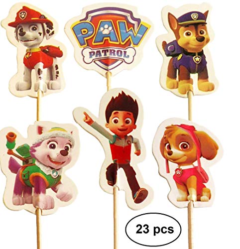 Ana Banana Paris Perritos Decoracion para Torta Cupcake Pics Topper (24 Unidades)