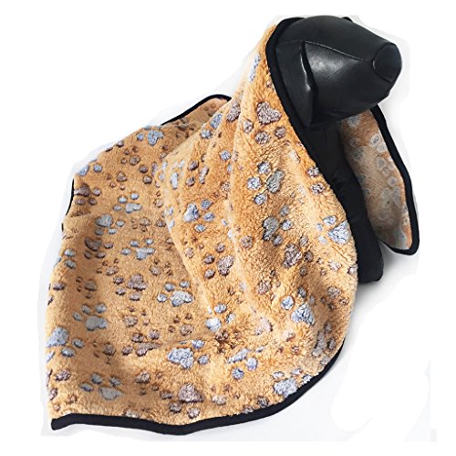 PUPTECK-Pet-Dog-Cat-Puppy-Soft-Throw-Blanket-Warm-Bed-Mat-Paw-Print-Cushion
