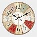 Produktbild Mzdpp Vintage Große Abstrakte Design Uhr Silent Cafe Küche Wanduhren Uhren Wohnkultur Kunst Shabby Chic Wanduhren  A-12 Inch