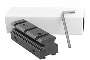 ProWildGear Aluminium Dual-Use 11mm to 11mm 3 Slots 11mm to 20mm Dovetail Rail Adapter for Picatinny Rails