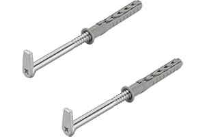 cyclingcolors 2x gancio a vite forma di L 5,8mm x 100mm con tasselli M6 intaglio legno muro mobili