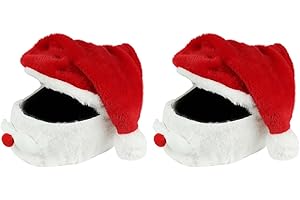 OUNONA Lot de 2 décorations de Noël personnalisées pour casque adulte - Décoration de Noël