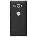 Produktbild Nillkin Frosted Shield Serie [Mit Telefon Ständer] Ultra Slim PC Material Schutzhülle Stoßfest Handyhülle Rückseite Hard Case Back Cover für Sony Xperia XZ2 Compact (Schwarz)