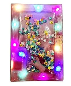 Crazycute Unicorn Cover Notebook/Diary with Led Light & Glitter & Sequins for Birthday Return Gifts for Girls & Boys (Color May Wary)