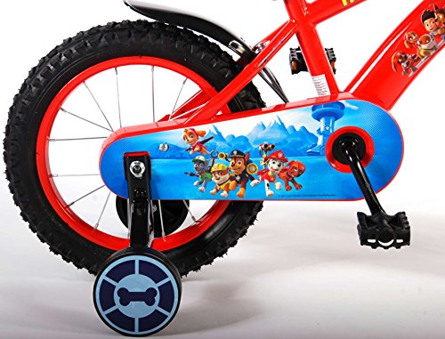 Paw Patrol Fahrrad 14 Zoll Kinderfahrrad Kinder Rad Jungen Mädchen Rot 61450 - 2