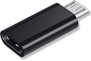 iJiGui Adapter USB C auf Micro USB, Micro USB (Stecker) auf USB C (Buchse) Adapter, Übertragungsrate bis zu 480 Mbps, unterstützt 2,4 A Schnellladung für Samsung Galaxy, Huawei, Xiaomi, PC