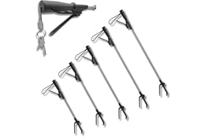 ‎KOWSKY Kowsky Greifhilfe - Greifzange für Senioren - 70 CM - aus Aluminium - Greifer mit Magnet - Anti-Rutsch Greifarm - Handgreifer mit Handschlaufe - robust & stabil - schwarz