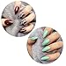 Odstore 600pc Oval Stiletto Pointy Full False Nail Tips Almond Shape Acrylic Gel Claw#3-019#Clear