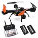 Produktbild Drohne mit 720P HD Kamera, JJRC H72 Rc Drohne für Kinder, 16 (8 + 8 ) Minuten Flugzeit, FPV Echtzeit Übertragung Quadcopter mit APP Steuerung für Anfänger, Höhe halten, Wurf zum Fliegen (Schwarz)