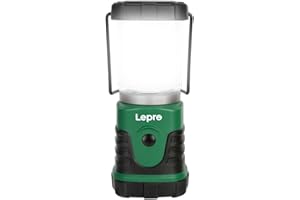 Lepro Camping Lantern Battery Powered, Portable Small Camping Tent Lights AA Battery Operated, Dimmable Warm White to Daylight Modes, Battery Lantern for Indoors, Emergency Lighting for Power Cuts