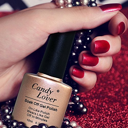 Candy Lover Professionelle Shellac UV LED Aufloesbarer Farblack Gel Nagellack 10ml Franzoesisch Manikuere Set (6 x 10 ml) Kit #14 - 2
