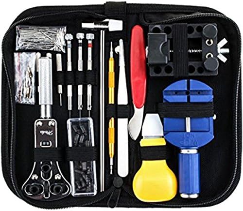 GeekBox®[MyBoxWorld] 147 pcs Professional Watch Repair Tool Kit (Portable), Link remover Spring Bar, Watchmaker Watch Case Opener, Carrying Case included