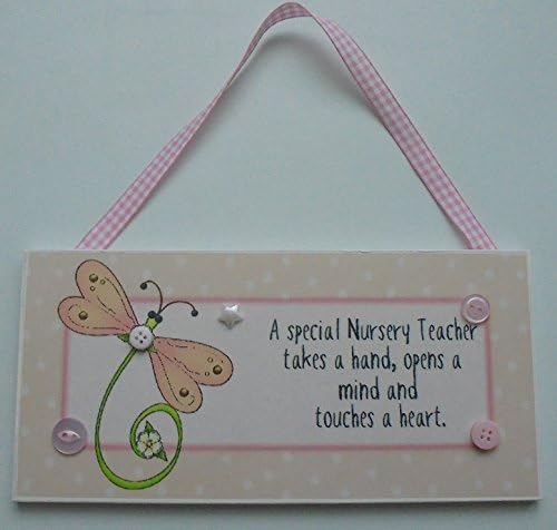 NURSERY TEACHER gift Saying plaque WOOD sign