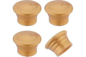 GORGECRAFT 4 Pieza Cubierta de Barra de Cortina Tapón de Extremo de Poste de Cortina Dorado 28mm de Plástico En Forma de Columna Cubiertas de Barra de Cortina Tapones de Repuesto Remates de Poste