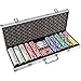 Produktbild F & A Pokerkoffer Pokerset 500 Pokerchips Poker Set Jetons Koffer Alu 58x23x8cm Lieferzeit 3 bis 5 Werktage