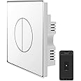 UseeLink ZigBee 3.0 smart 2 gang light switch no neutral wire need works with Philips HUE SmartThings Tuya echo hub is required remote control CE REACH RoHS certified (1 pack)